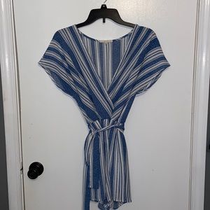 Blue & white Le Lis romper. Size: small